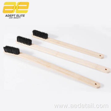 40cm Long Bamboo Handle Rim Cleaning Brush